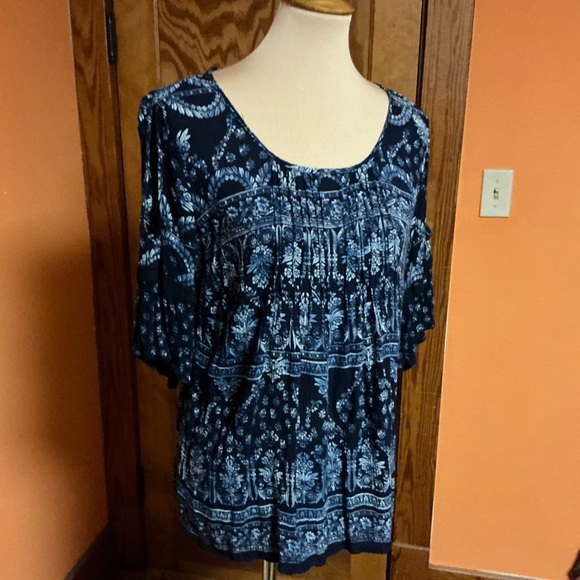 Bila boho ethnic cold shoulder blouse - Picture 7 of 11